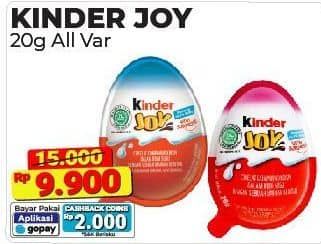 Promo Harga Kinder Joy Chocolate Crispy All Variants 20 gr - Alfamart