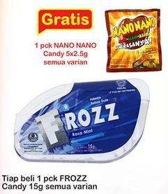Promo Harga FROZZ Candy 15 gr - Indomaret