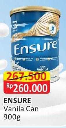 Promo Harga ENSURE Nutrition Powder FOS Vanila 900 gr - Alfamart