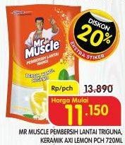 Promo Harga Mr Muscle Keramik Floor Cleaner Lemon 800 ml - Superindo