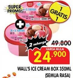 Promo Harga Walls Ice Cream All Variants 350 ml - Superindo