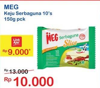 Promo Harga MEG Keju Serbaguna Slice 10 pcs - Indomaret