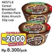 Promo Harga NESTLE KOKO KRUNCH Cereal Breakfast Combo Pack Reguler 32 gr - Indomaret