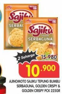 Promo Harga Ajinomoto Sajiku Tepung Bumbu Serbaguna + Tepung Bumbu Golden Crispy   - Superindo
