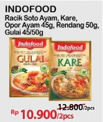 Promo Harga Indofood Bumbu Instan Soto Ayam, Kare, Opor Ayam, Rendang, Gulai 45 gr - Alfamart