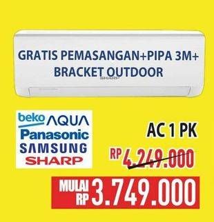 Promo Harga Beko/Aqua/Panasonic/Samsung/Sharp AC 1 PK  - Hypermart