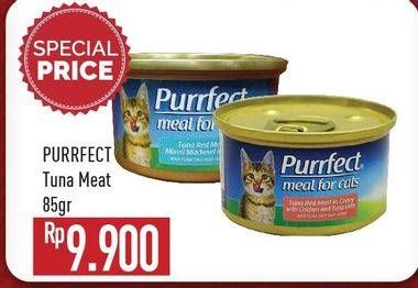 Promo Harga PURRFECT Cat Food Tuna Meat 85 gr - Hypermart