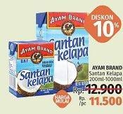 Promo Harga AYAM BRAND Santan Kelapa 200 ml - LotteMart