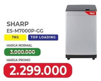 Sharp ES-M7000P-GG  Diskon 23%, Harga Promo Rp2.299.000, Harga Normal Rp3.000.000