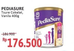 Promo Harga Pediasure Triplesure Cokelat, Vanila 400 gr - Alfamidi