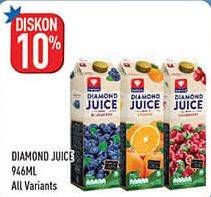 Promo Harga DIAMOND Juice All Variants 946 ml - Hypermart