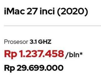 Promo Harga APPLE iMac 27", 2020  - iBox