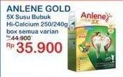 Promo Harga Anlene Gold Plus 5x Hi-Calcium All Variants 250 gr - Indomaret