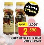 Promo Harga GOLDA Coffee Drink Dolce Latte 200 ml - Superindo