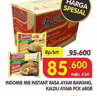 Promo Harga INDOMIE Mi Kuah Ayam Bawang, Kaldu Ayam 68 gr - Superindo