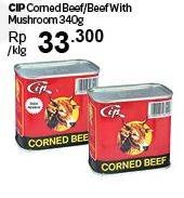 Promo Harga CIP Corned Beef Beef, Beef Mushrooms 340 gr - Carrefour