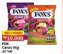 Promo Harga FOXS Crystal Candy All Variants per 2 pouch 90 gr - Alfamart