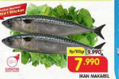 Promo Harga Ikan Makarel per 100 gr - Superindo