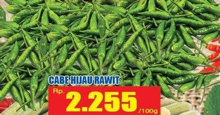 Promo Harga Cabe Rawit Hijau per 100 gr - Hari Hari