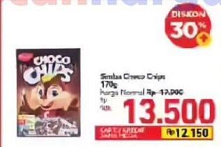 Promo Harga SIMBA Cereal Choco Chips Coklat 170 gr - Carrefour