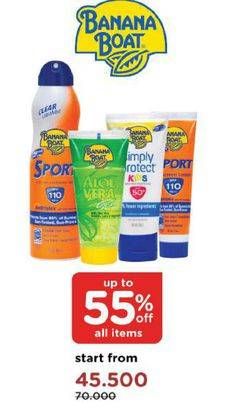 Promo Harga BANANA BOAT Sunscreen Lotion  - Watsons