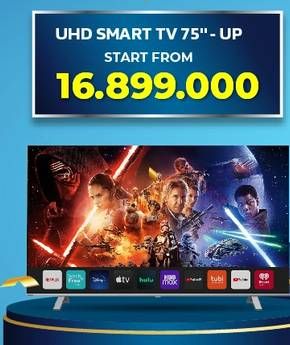 Promo Harga Hisense/LG/Polytron/SamsungSharp/Sony/TCL/Toshiba UHD Smart TV 75"-UP  - Electronic City