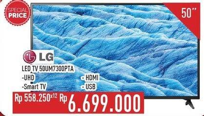 Promo Harga LG 50UM7300PTA UHD Smart TV 50''  - Hypermart