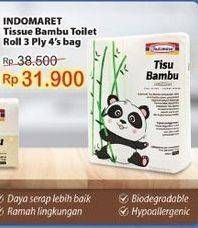 Promo Harga INDOMARET Bamboo Toilet Tissue 4 roll - Indomaret