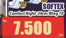 Promo Harga Softex Comfort Night Wing 29cm 10 pcs - Hari Hari