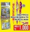 Promo Harga Semua Pencil/Wiggle Mechanical Pen/Balon Foil Angka  - Hypermart