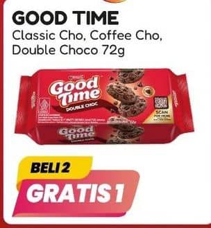 Promo Harga Good Time Cookies Chocochips Classic, Coffee, Double Choc 72 gr - Alfamart