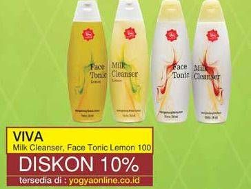Promo Harga Viva Milk Cleanser/Face Tonic Lemon 100  - Yogya