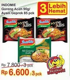 Promo Harga Indomie Goreng Aceh/Geprek 3s  - Indomaret