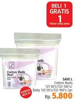 Promo Harga SAVE L Cotton Buds  - LotteMart