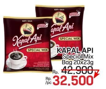 Promo Harga Kapal Api Kopi Bubuk Special Mix per 20 sachet 24 gr - LotteMart