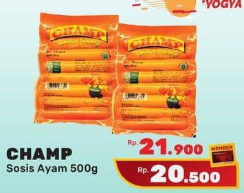 Promo Harga CHAMP Sosis Ayam 500 gr - Yogya