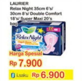 Promo Harga Relax Night 35cm 6s / 30cm 8s / Double Comfort 18s / Super Maxi 20s  - Indomaret