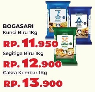 Promo Harga Bogasari Tepung Terigu Segitiga Biru 1000 gr - Yogya