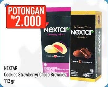 Promo Harga NABATI Nextar Cookies Strawberry Jam, Brownies Choco Delight 112 gr - Hypermart