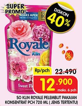 Promo Harga So Klin Royale Parfum Collection 720 ml - Superindo