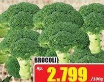 Promo Harga Brokoli per 100 gr - Hari Hari