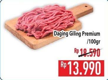 Promo Harga Daging Giling Sapi Premium per 100 gr - Hypermart