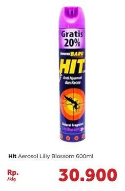 Promo Harga HIT Aerosol Lilly Blossom 600 ml - Carrefour