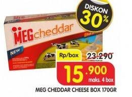 Promo Harga MEG Cheddar Cheese 170 gr - Superindo