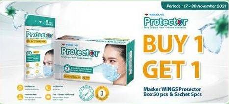 Promo Harga WINGS CARE Protector Daily Masker Kesehatan 85798  - Indomaret