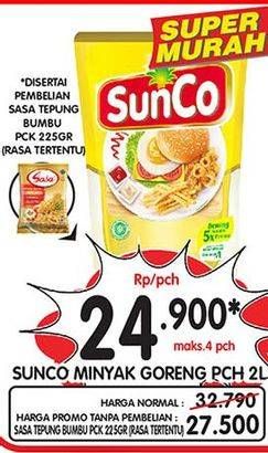 Promo Harga SUNCO Minyak Goreng 2000 ml - Superindo