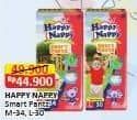 Promo Harga Happy Nappy Smart Pantz Diaper L30, M34 30 pcs - Alfamart
