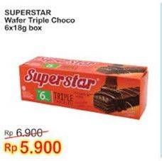 Promo Harga ROMA Superstar Wafer 6 pcs - Indomaret