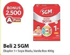 Promo Harga SGM Eksplor 1+ Susu Pertumbuhan Madu, Vanila 400 gr - Alfamart