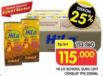 Promo Harga HILO Susu UHT School Chocolate 200 ml - Superindo